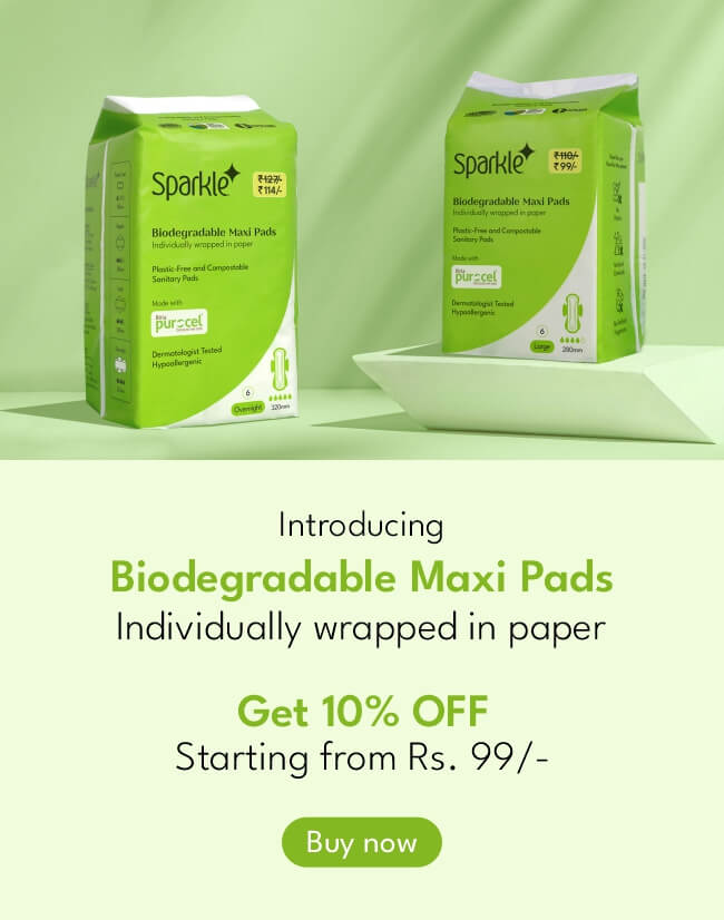 Cotton made pads for deals periods in india