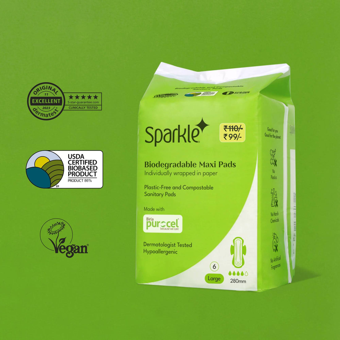 Biodegradable Maxi Pads