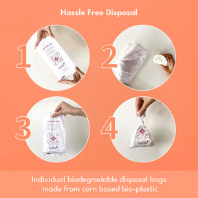 Combo Pack of Bamboo Sanitary Pads + Biodegradable Disposal Bags